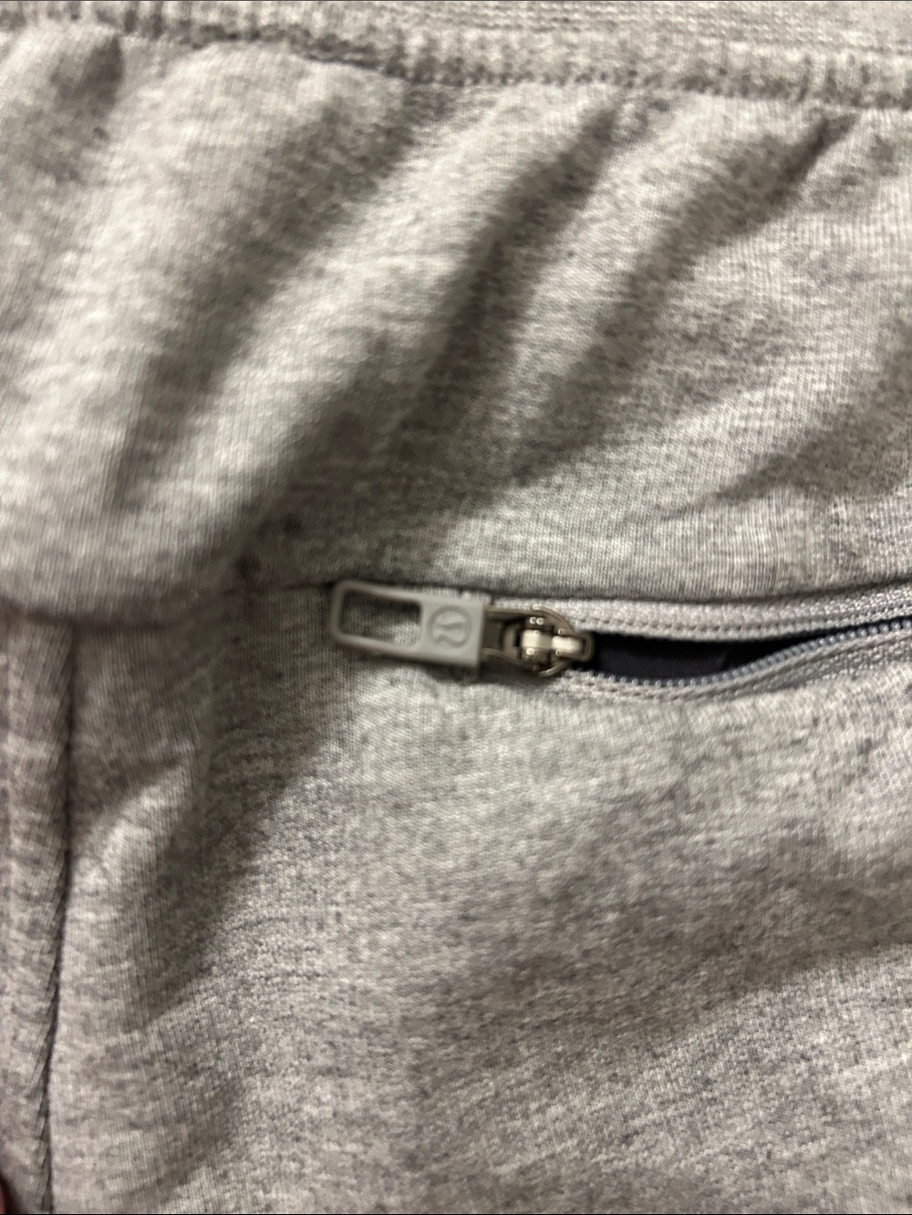 lululemon athletica Heather Gray Athletic Drawstring Shorts - Picture 3 of 4